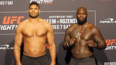 Видео взвешивания UFC on ESPN 7: Оверим vs. Розенструйк