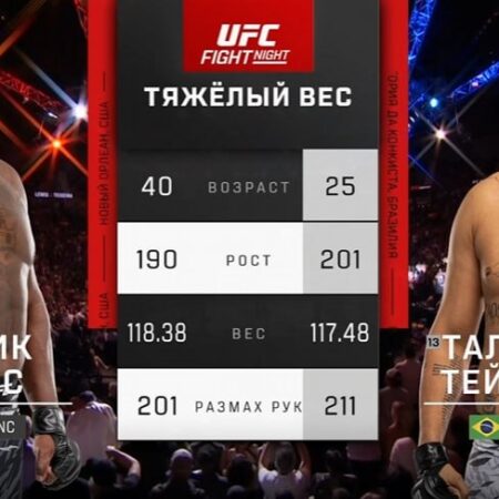 Таллисон Тейшейра впервые высказался о своем поражении нокаутом на UFC Nashville