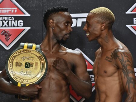 Боксерский поединок за титул WBO Africa: Басит Адебайо против Хафени Нгешея