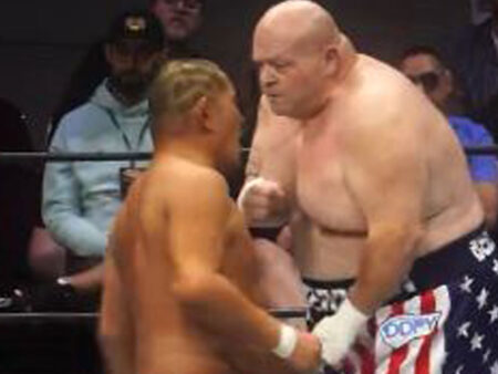 Баттербин нокаутировал рестлера за 29 секунд после отмены «неконкурентного» боя с легендой UFC