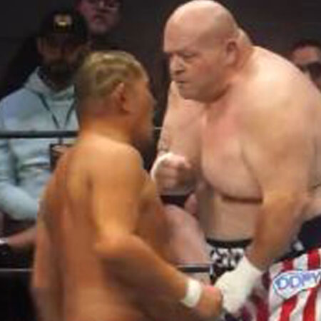 Баттербин нокаутировал рестлера за 29 секунд после отмены «неконкурентного» боя с легендой UFC